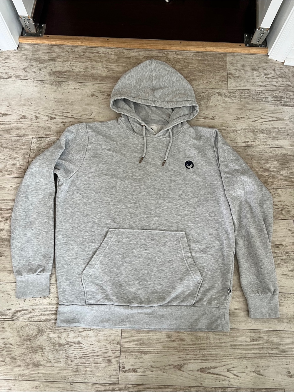 Ocean Laundry Organic Cotton Blend Grey Hoodie Sweatshirt Size Large